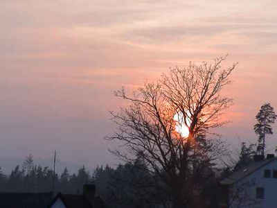 Sonnenuntergang in Silberbach